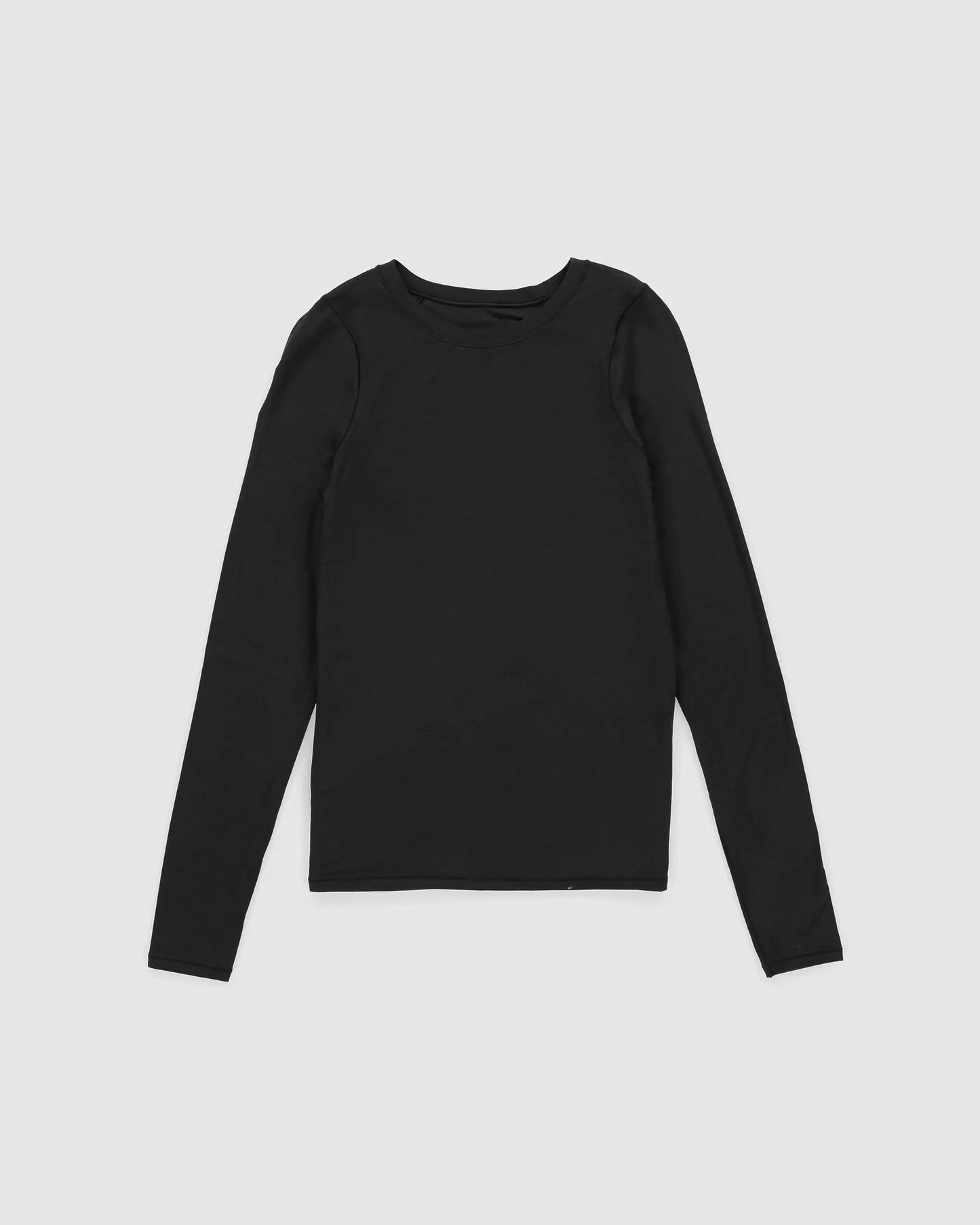 Black Basic Long Sleeve Undershirt