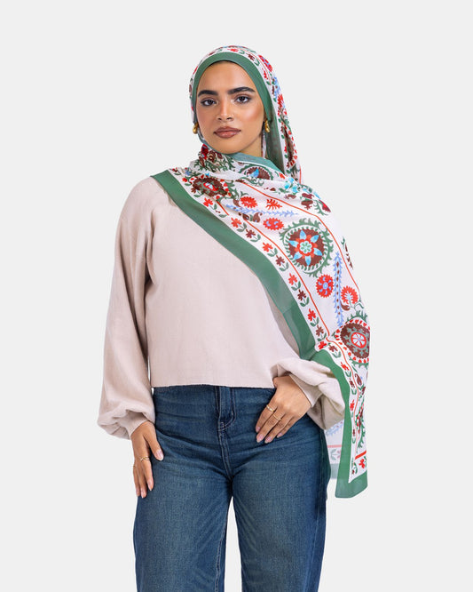 Bloom Chiffon Scarf